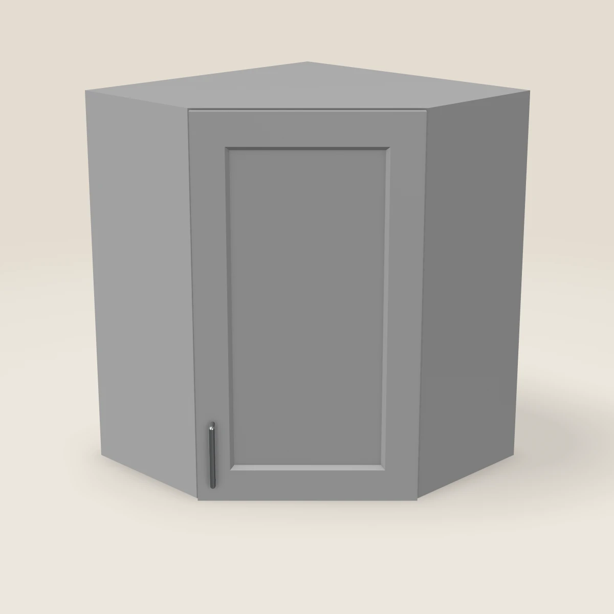 24" Wall Diagonal Corner Cabinet — 30" High, 3D picture