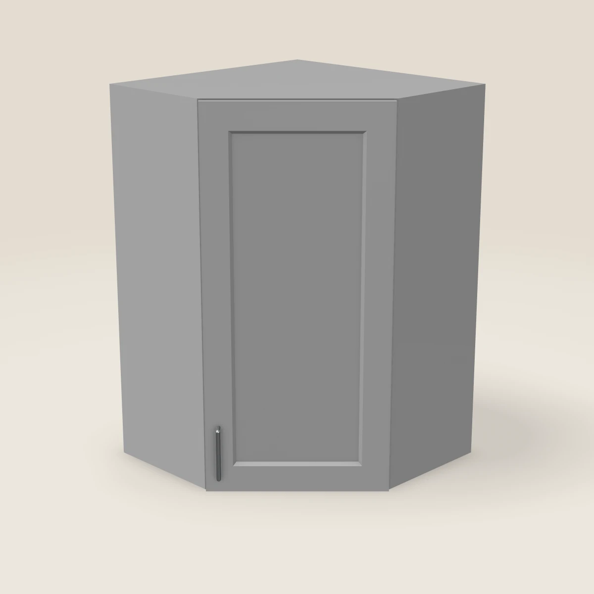 24" Wall Diagonal Corner Cabinet — 36" High, 3D picture