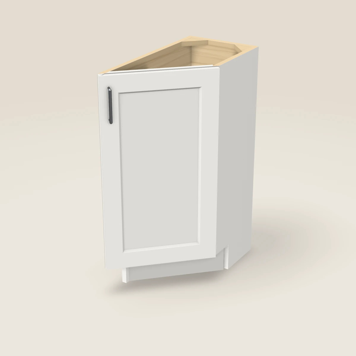 12" Base Angle Corner Cabinet, 3D picture