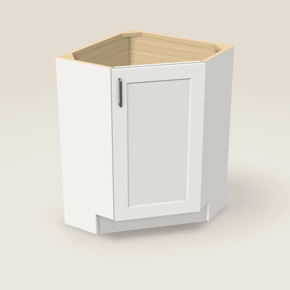 24" Base End Corner Cabinet, 3D picture