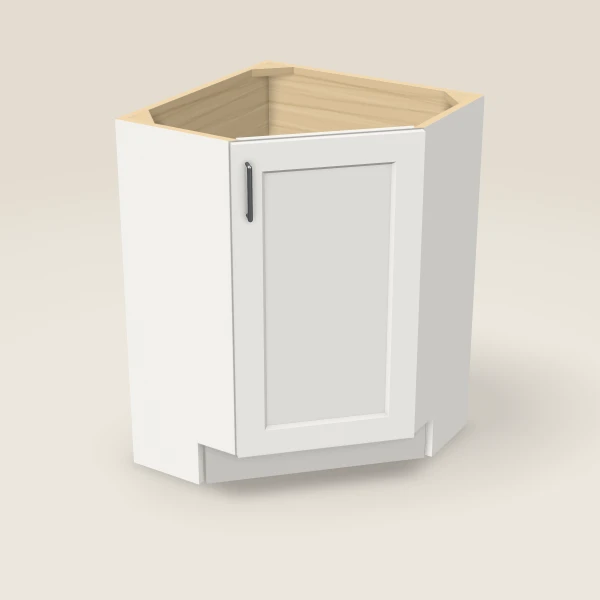24" Base End Corner Cabinet, 3D picture