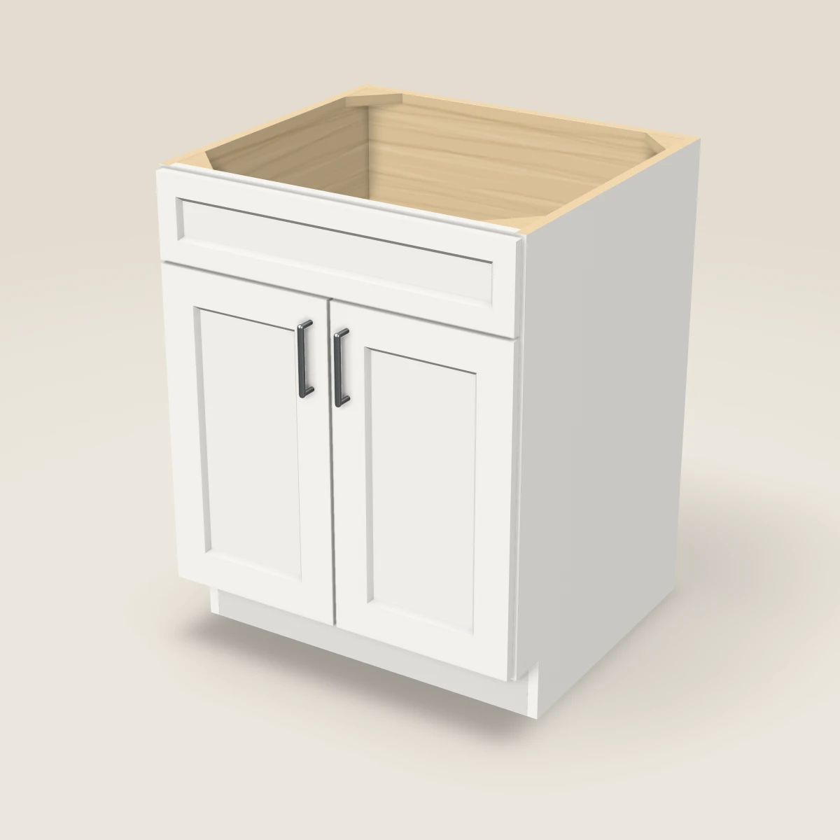 Base de fregadero de 27", imagen en 3D