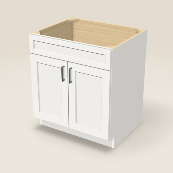 30" Sink Base Cabinet, 3D picture
