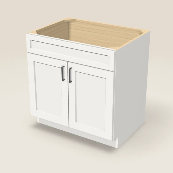 33" Sink Base Cabinet, 3D picture