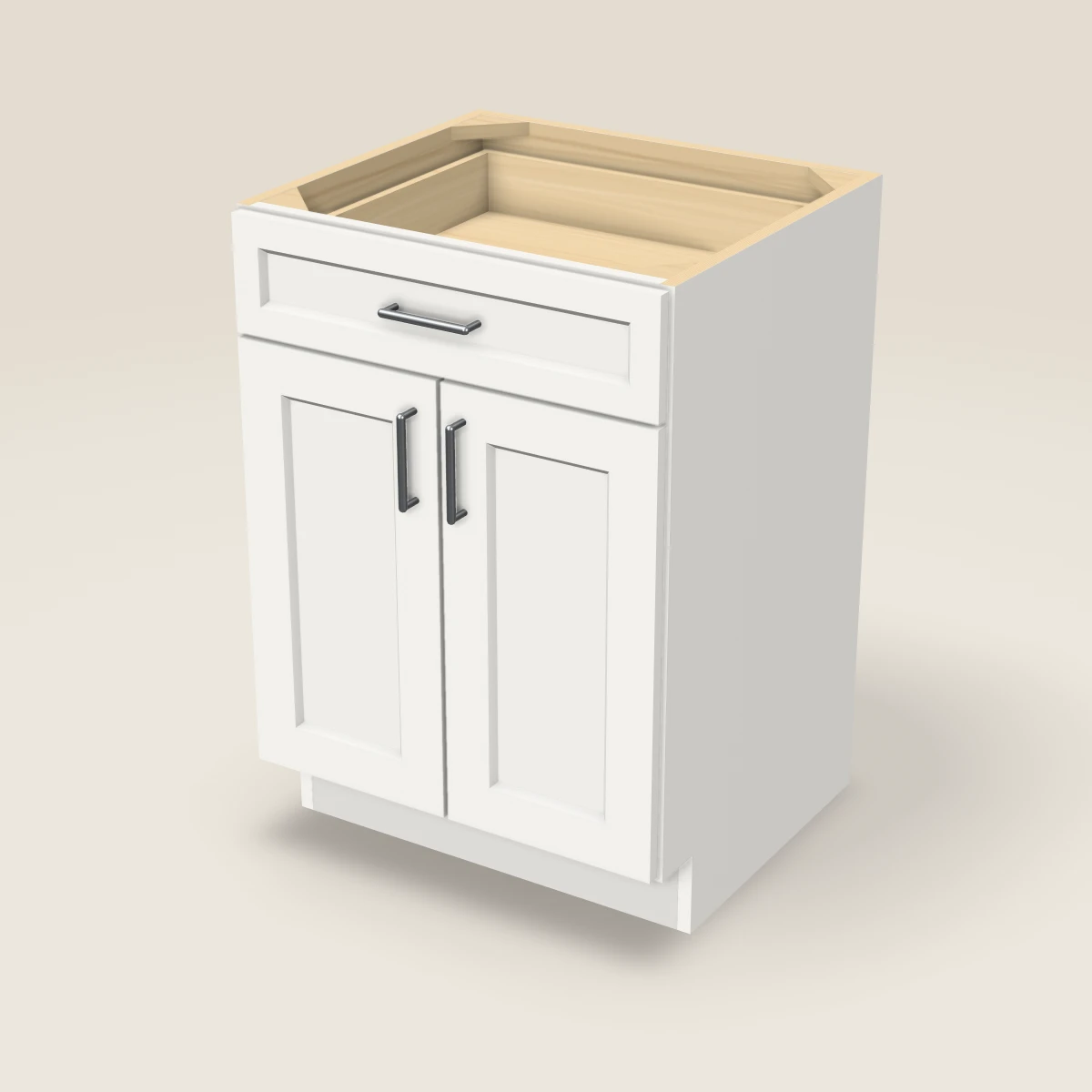 24" Double Door Vanity Cabinet, 3D picture