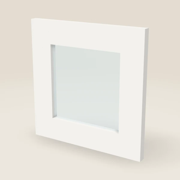 12" Wall Cabinet Glass Door — 12" High, 3D picture