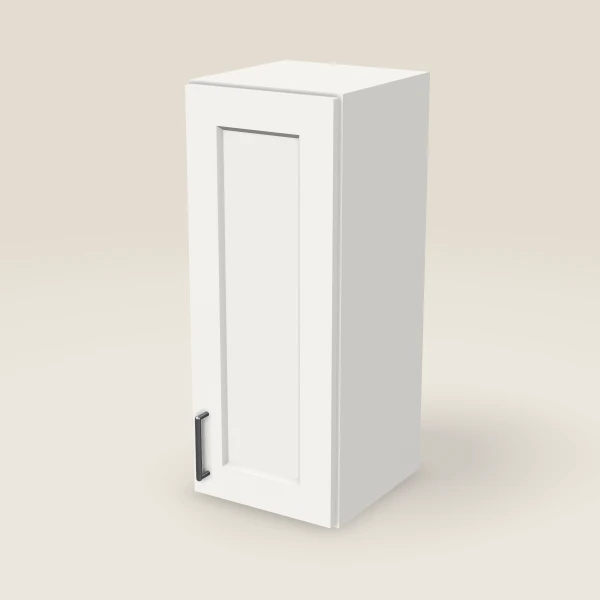 12" Single Door Wall Cabinet — 30" High, 3D picture