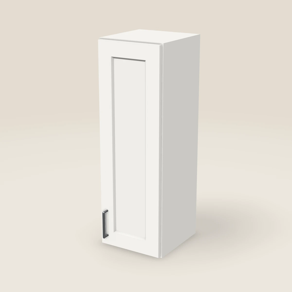 12" Single Door Wall Cabinet — 36" High, 3D picture