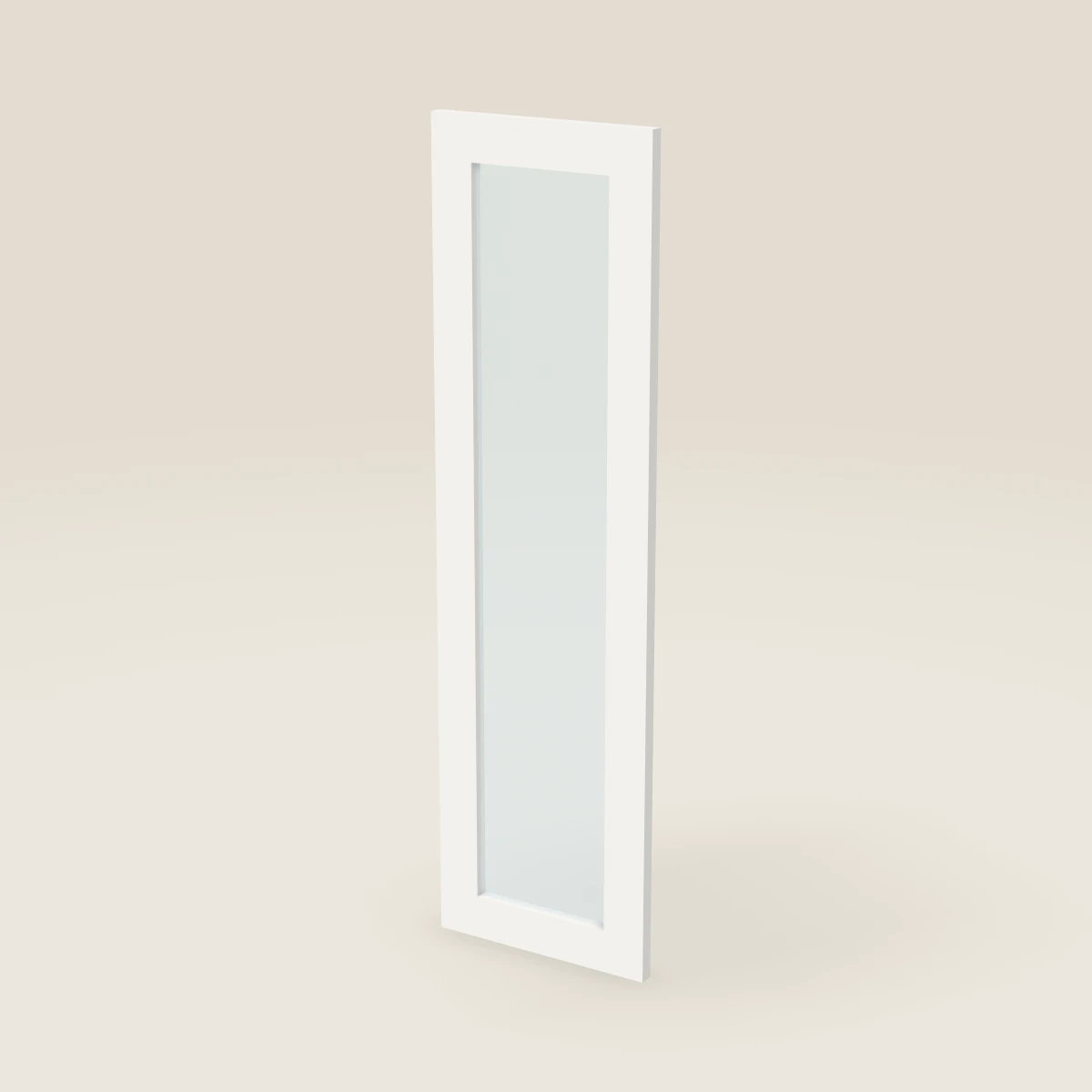 Puerta de vidrio para gabinete de pared de 12" — 42" de alto, imagen en 3D