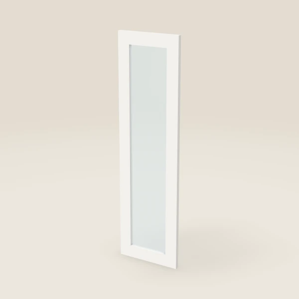 12" Wall Cabinet Glass Door — 42" High, 3D picture