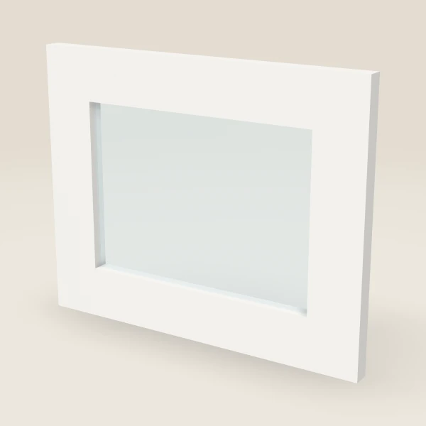 15" Wall Cabinet Glass Door — 12" High, 3D picture