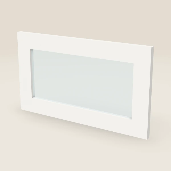 21" Wall Cabinet Glass Door — 12" High, 3D picture