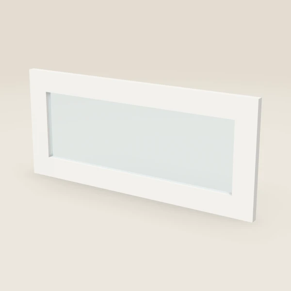 27" Wall Cabinet Glass Door — 12" High, 3D picture