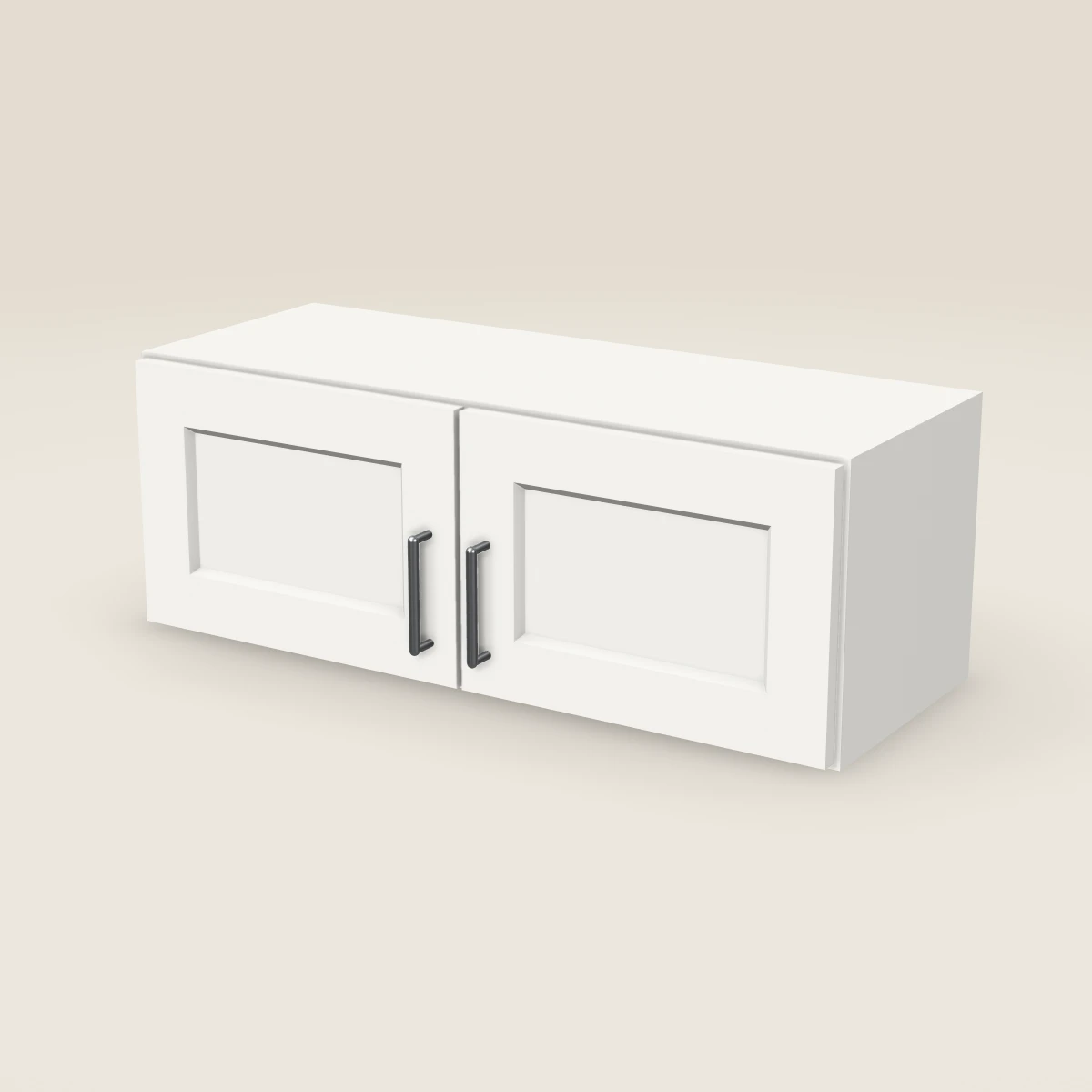 33" Double Door Wall Cabinet — 12" High, 3D picture