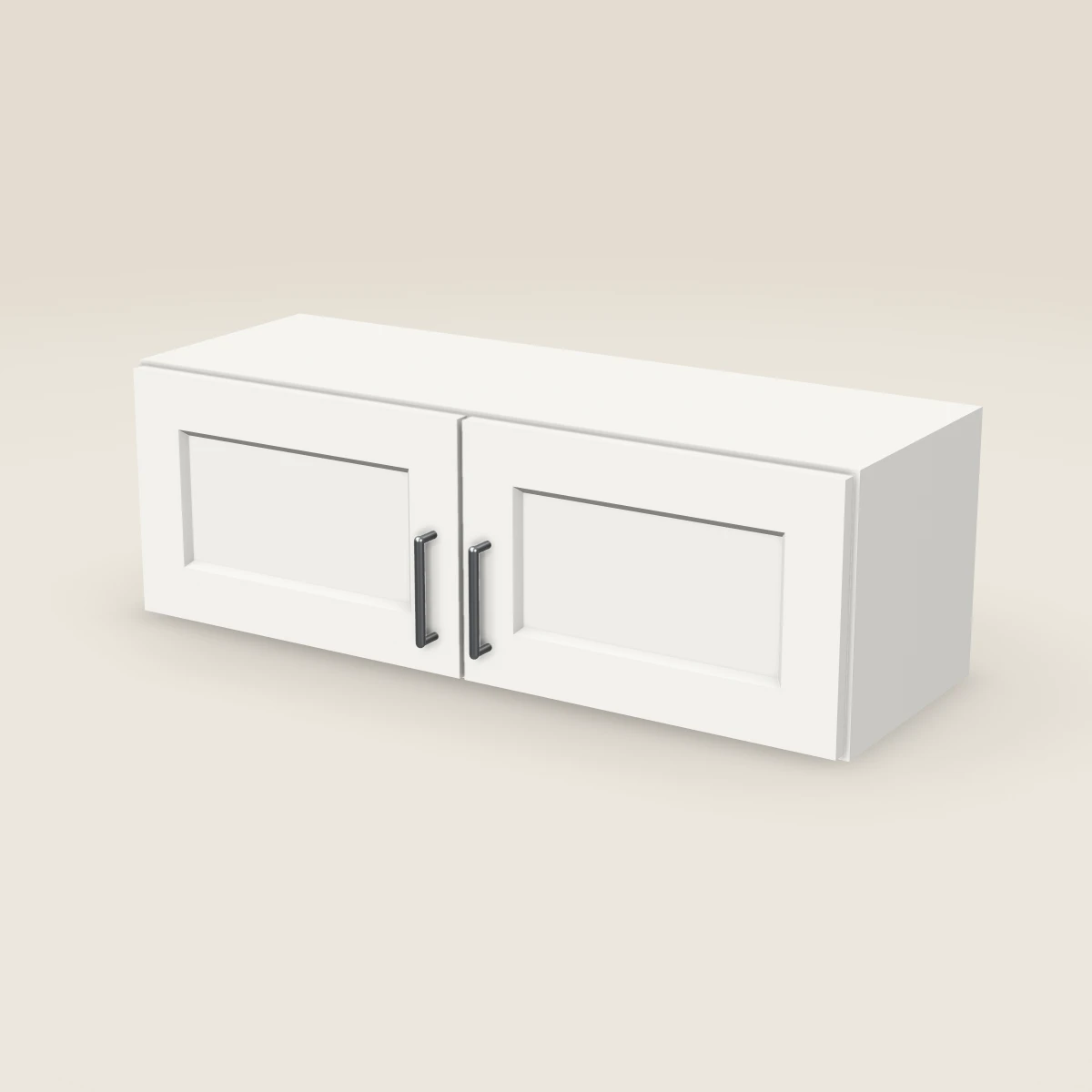 36" Double Door Wall Cabinet — 12" High, 3D picture