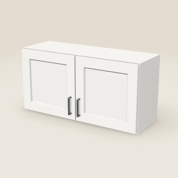36" Double Door Wall Cabinet — 18" High, 3D picture