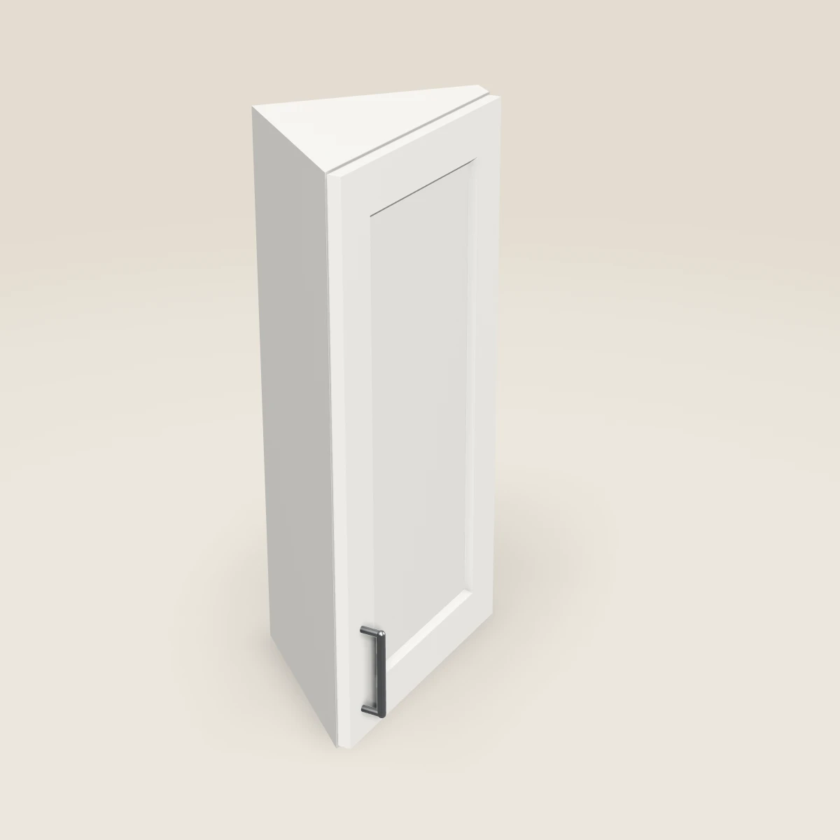 12" Wall Angle Corner Cabinet — 30" High, 3D picture