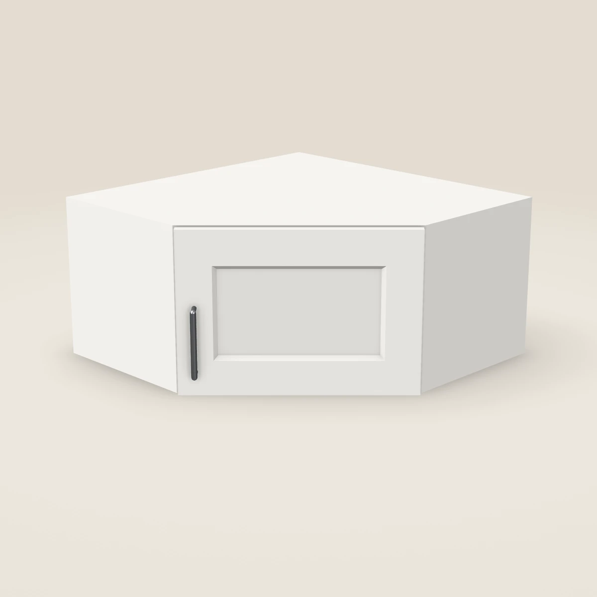 24" Wall Diagonal Corner Cabinet (12in stackable), 3D picture