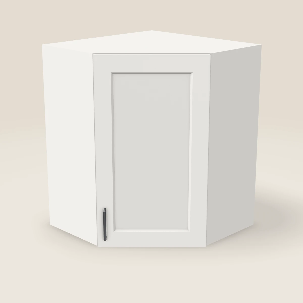 24" Wall Diagonal Corner Cabinet — 30" High, 3D picture