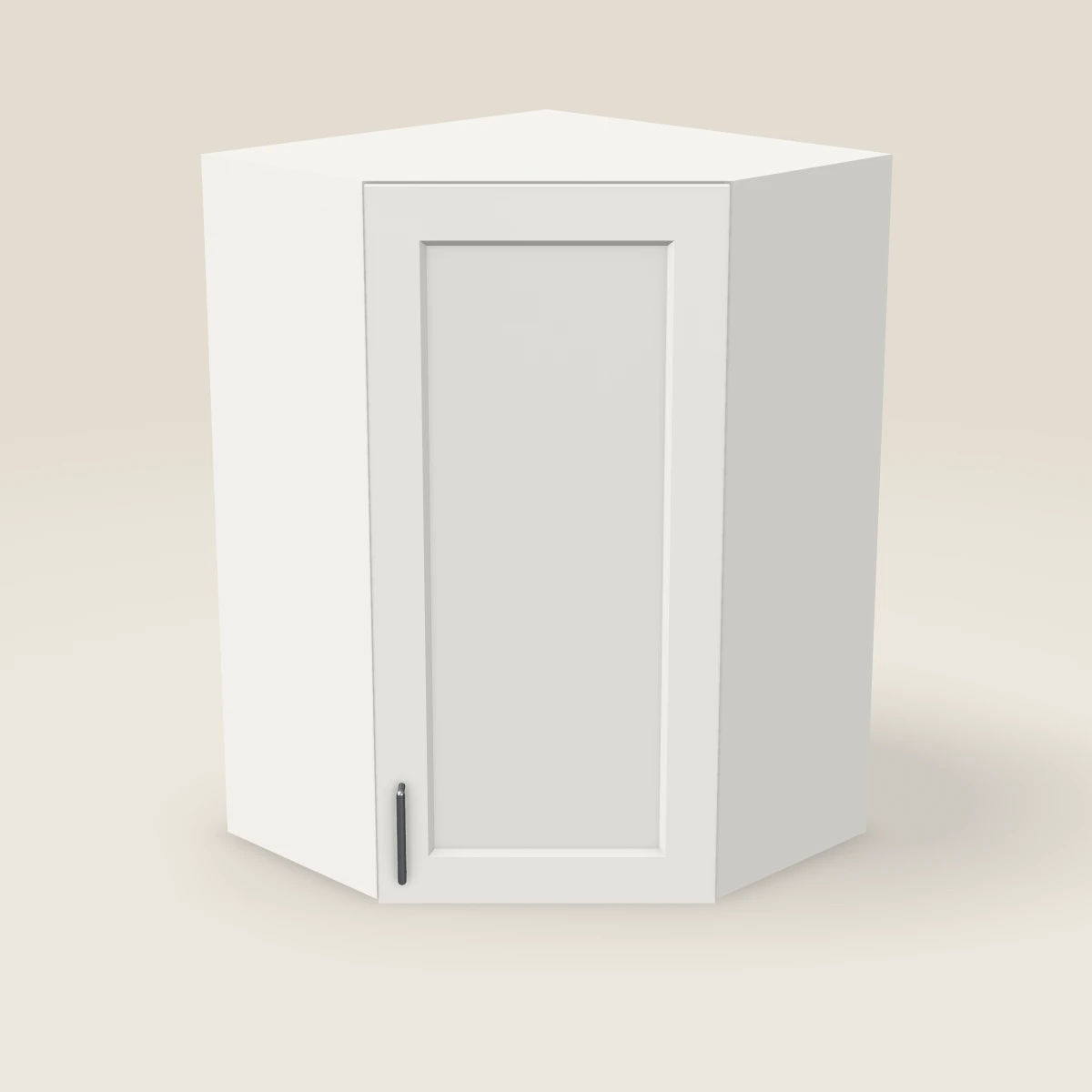 24" Wall Diagonal Corner Cabinet — 36" High, 3D picture