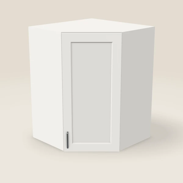 27" Wall Diagonal Corner Cabinet — 36" High, 3D picture