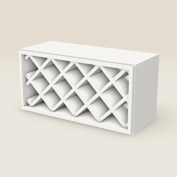 30" Wall Wine Rack — 15" High, 3D picture