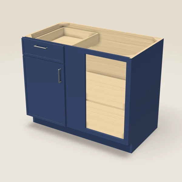 Base Blind Corner — fills 45–48" — Petit Blue, 3D picture