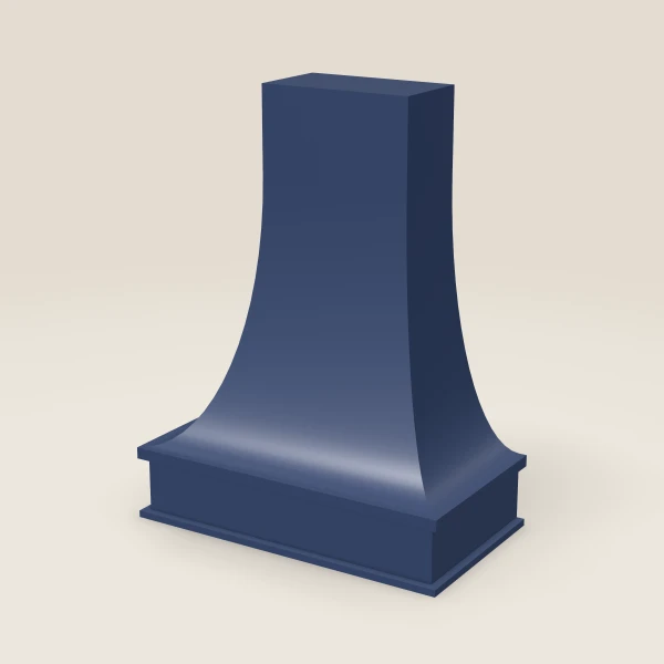 36" Euro Range Hood — Petit Blue, 3D picture