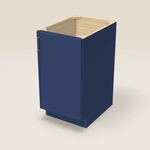 18" Full Height Base Cabinet — Petit Blue, 3D picture