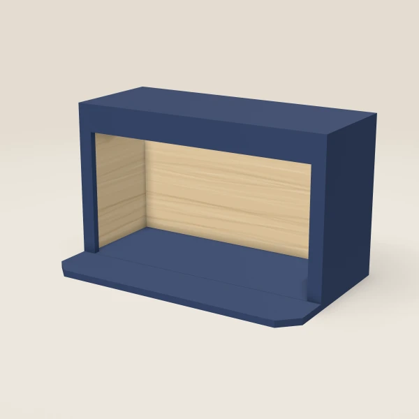 Microwave Oven Cabinet — 30" — Petit Blue, 3D picture