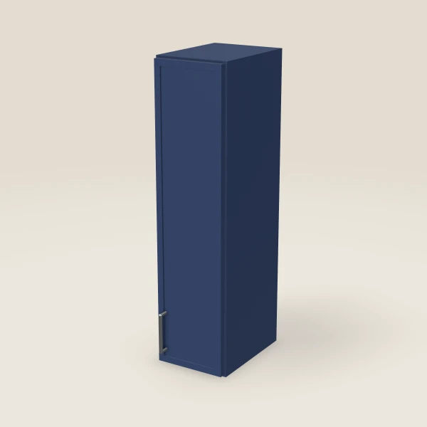 9" Wall Cabinet — 36" High — Petit Blue, 3D picture