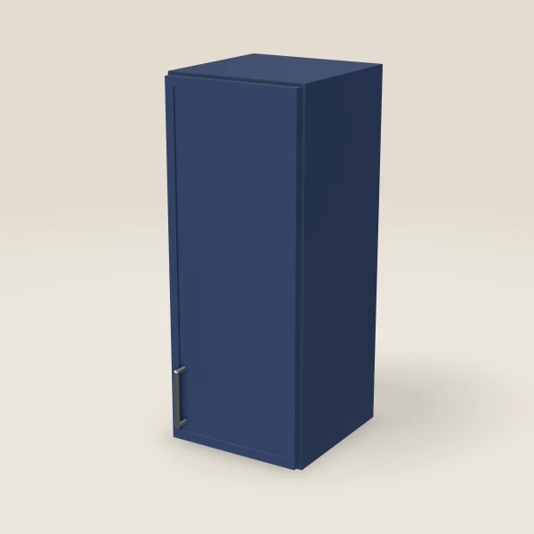 12" Wall Cabinet — 30" High — Petit Blue, 3D picture