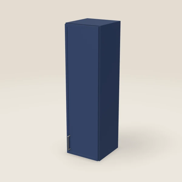 12" Wall Cabinet — 42" High — Petit Blue, 3D picture