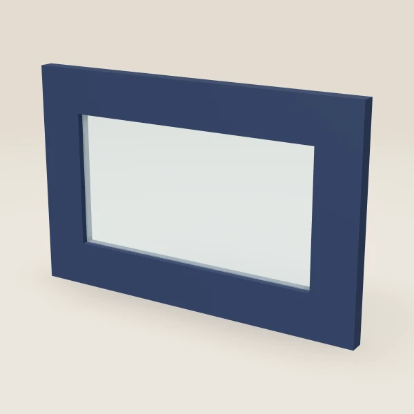 Puerta de vidrio para W1812 (17½" × 11-5/16") — Petit Blue, imagen en 3D