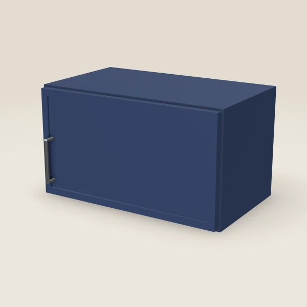 21" Wall Cabinet — 12" High — Petit Blue, 3D picture