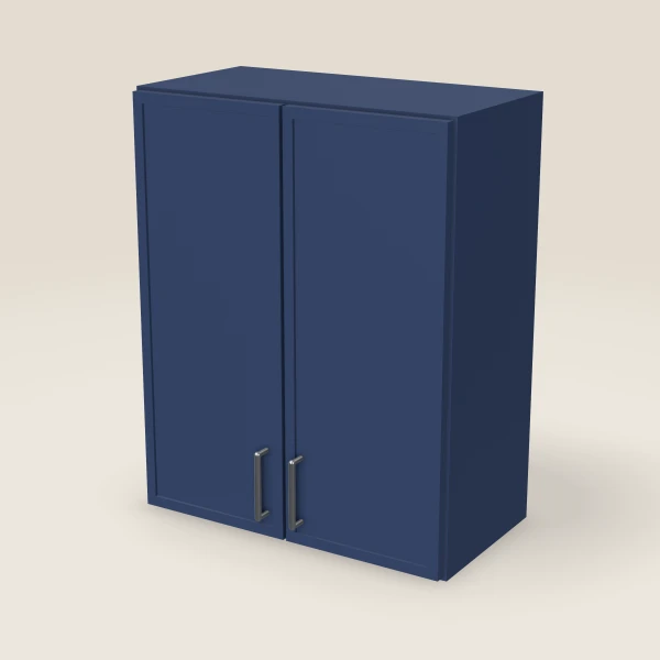 24" Wall Cabinet — 30" High, Double Door — Petit Blue, 3D picture