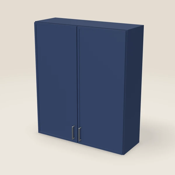 36" Wall Cabinet — 42" High, Double Door — Petit Blue, 3D picture