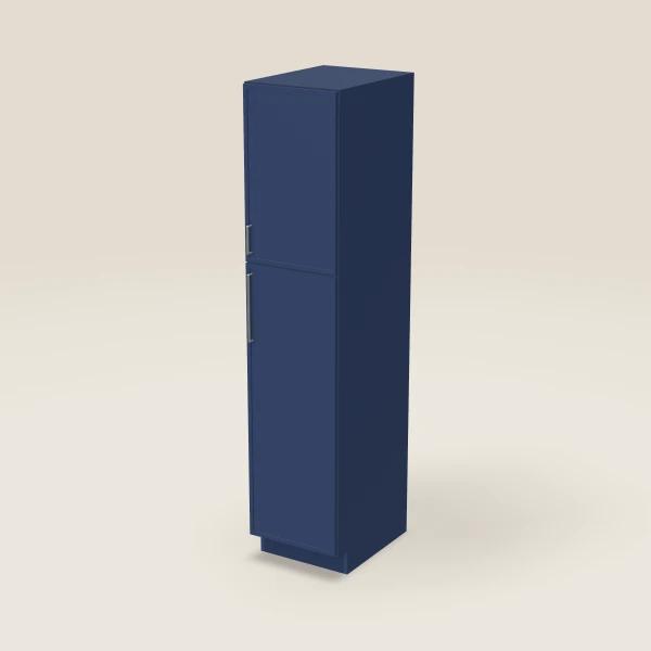 18" Wall Pantry — 84" High — Petit Blue, 3D picture