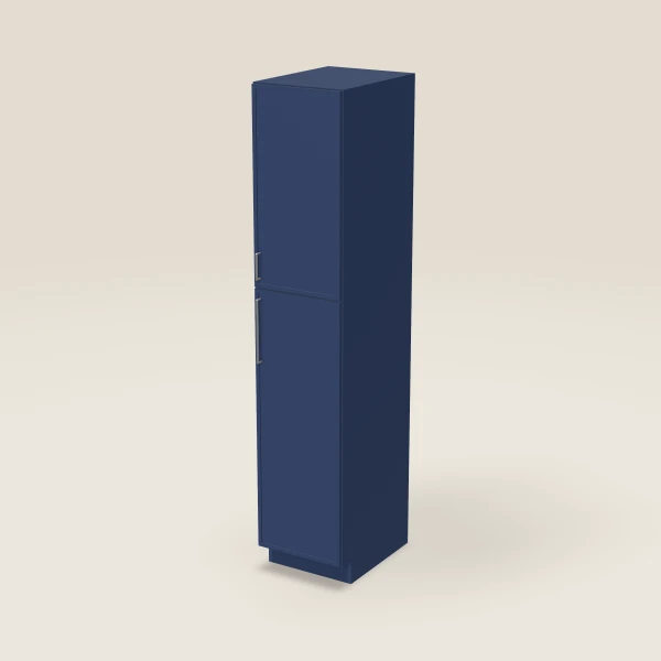 18" Wall Pantry — 90" High — Petit Blue, 3D picture
