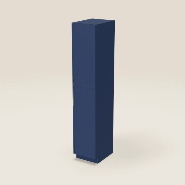 18" Wall Pantry — 96" High — Petit Blue, 3D picture