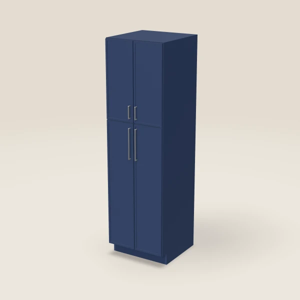 24" Wall Pantry — 84" High — Petit Blue, 3D picture