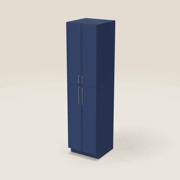 24" Wall Pantry — 96" High — Petit Blue, 3D picture