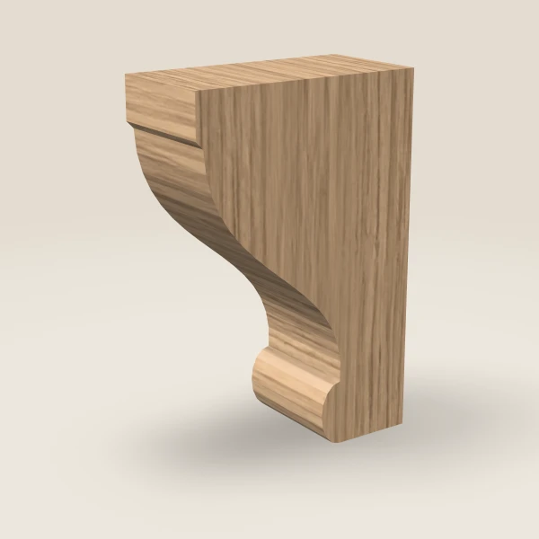 Ménsula 59 — 3" × 9" — Petit Oak, imagen en 3D