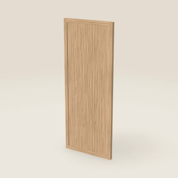 Wall Decorative End Panel, Door Style — 11½" × 29-5/16" — Petit Oak, 3D picture