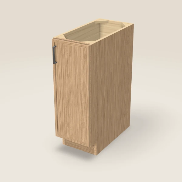 12" Full Height Base Cabinet — Petit Oak, 3D picture