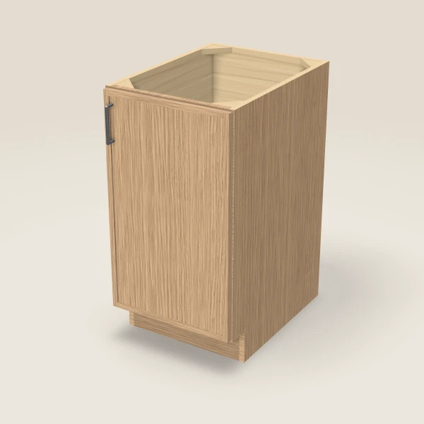 18" Full Height Base Cabinet — Petit Oak, 3D picture