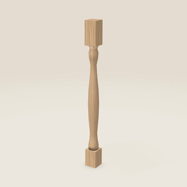 Pata completa LEG75 — 36½" de alto — Petit Oak, imagen en 3D