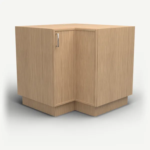 Easy Reach Corner Cabinet, Bi-Fold Door — 36" — Petit Oak, 3D picture
