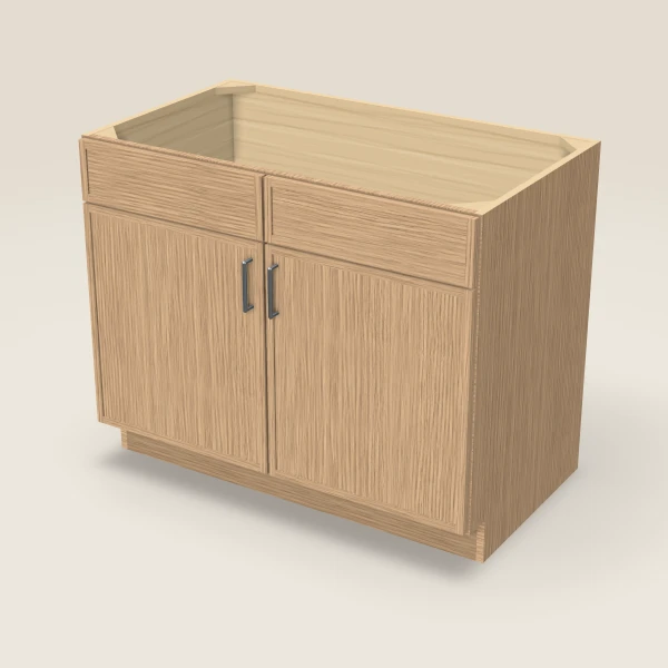 42" Sink Base — Petit Oak, 3D picture