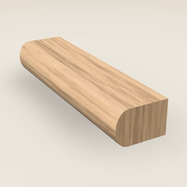 Shaker Light Rail Molding — 96" — Petit Oak, 3D picture